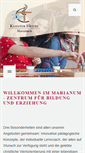 Mobile Screenshot of marianum-hegne.de
