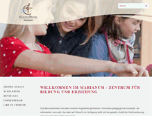 Tablet Screenshot of marianum-hegne.de